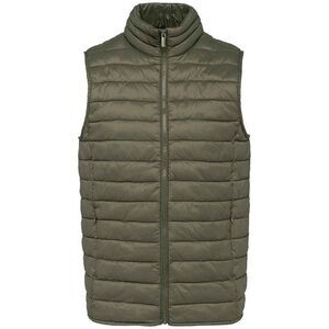 Native Spirit Mens Recycled Lightweight Body Warmer / Organic Khaki